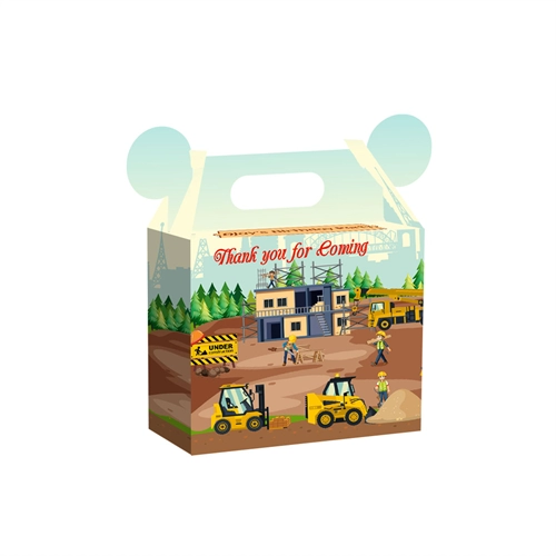 Construction Theme Small Suitcase Party Supplies Box